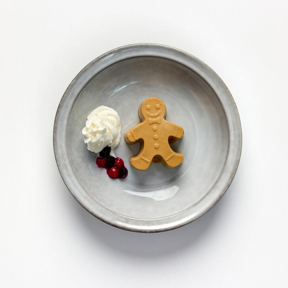 gingerbread man in a bowl