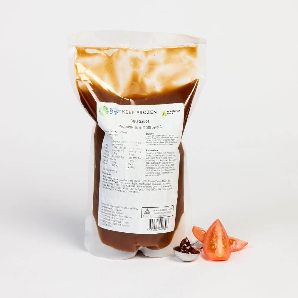 bbq sauce in resealable pouch