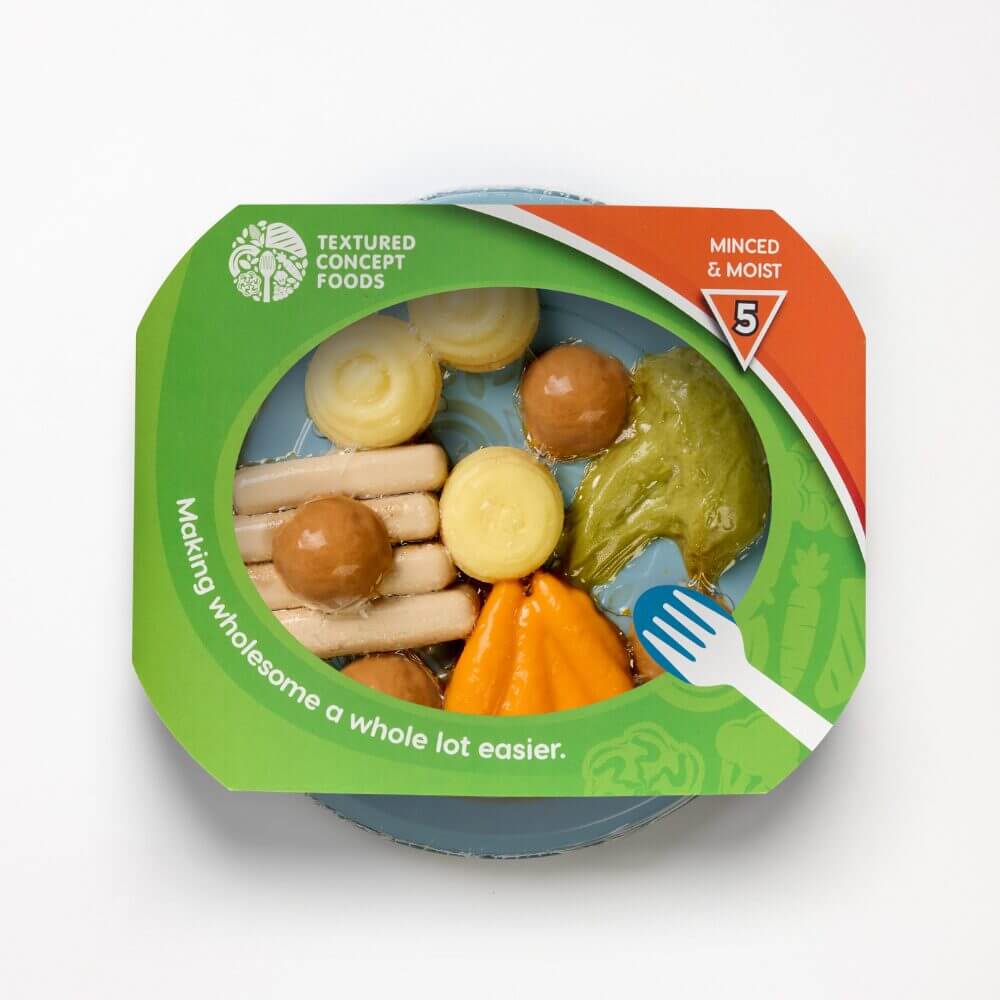 Pork Chipolata Sausages (PU4) with Carrots, Broccoli, Mashed Potato & Classic Gravy - Minced & Moist - Image 3