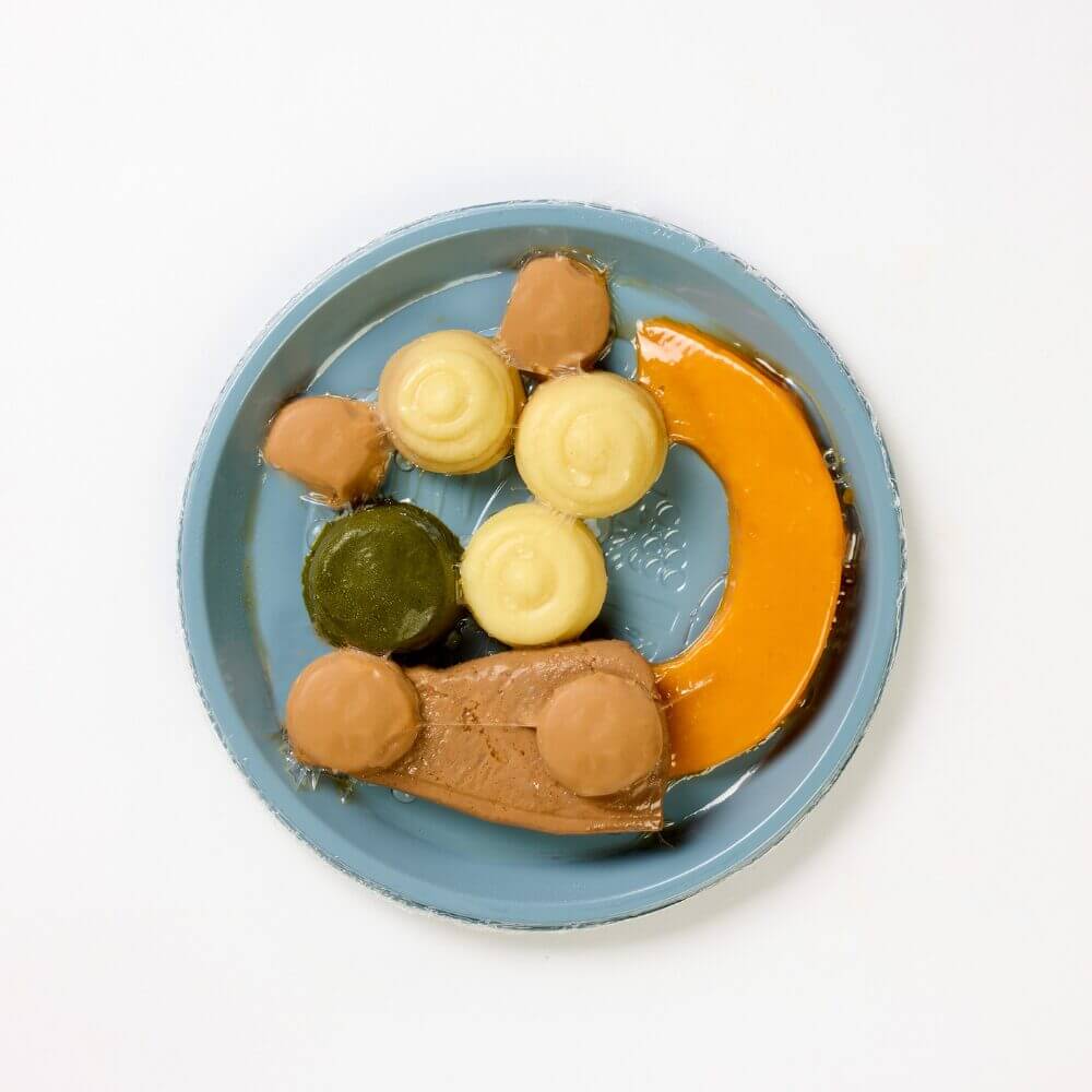 Sirloin Steak with Pumpkin, Spinach, Mashed Potato & Mushroom Sauce - Minced & Moist - Image 2