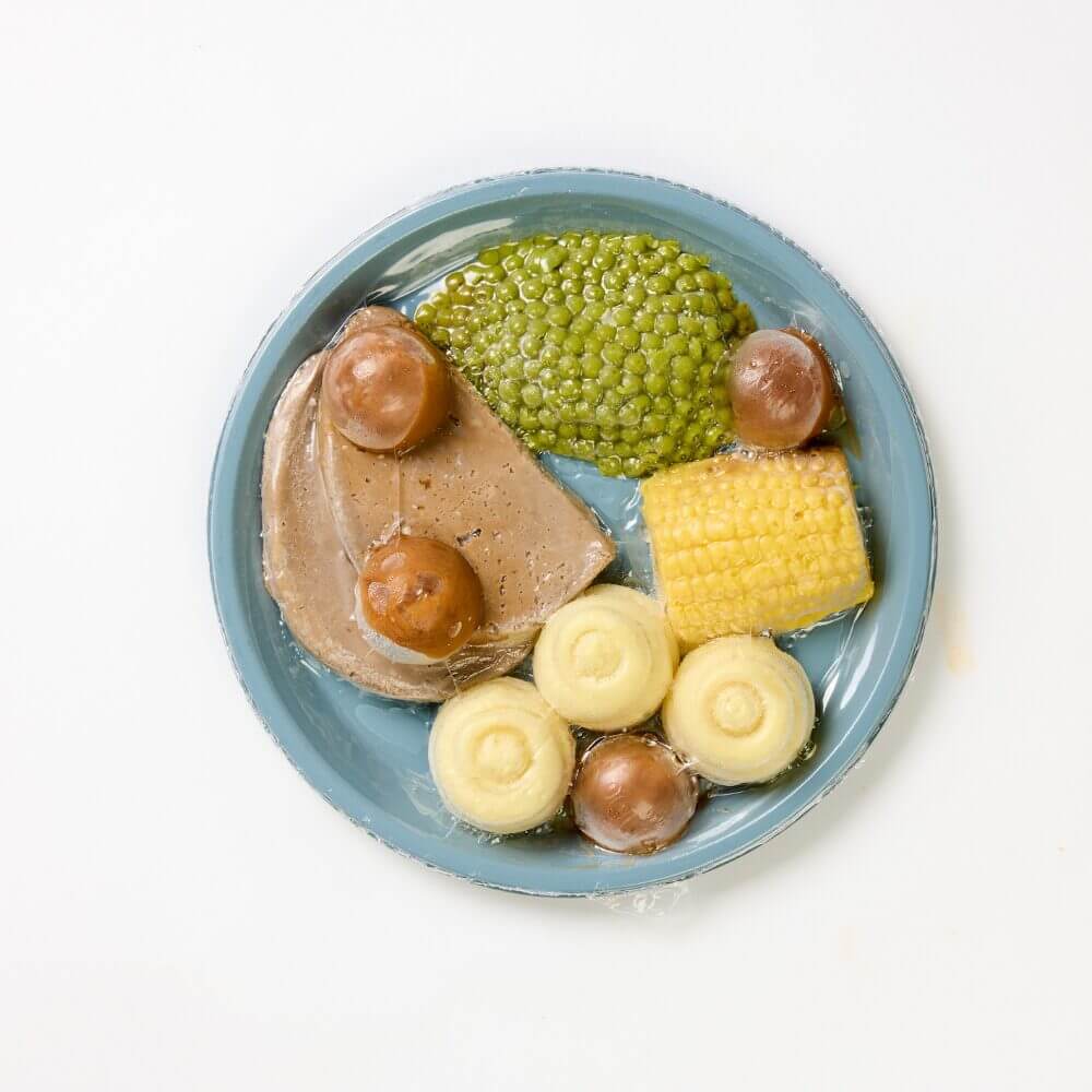 Roast Lamb with Peas, Corn, Mashed Potato & Classic Gravy - Pureed - Image 2